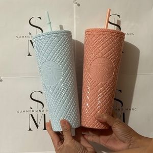 Starbucks Mint Blue & Coral Pink Jewelled Philippines released